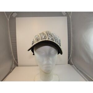 Lacey Hat Women's Adjustable Black Pearl Rhinestone Embellished Cap